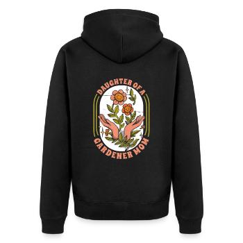 Hobby Jardinier Jardin Fille Horticulture Maman - Veste à capuche bio Premium Unisexe - noir - Dos - Nico (187cm)