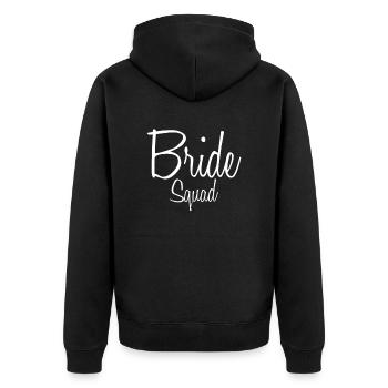 Bride Squad Team Bride Bachelorette - Veste à capuche bio Premium Unisexe - noir - Dos - Nico (187cm)