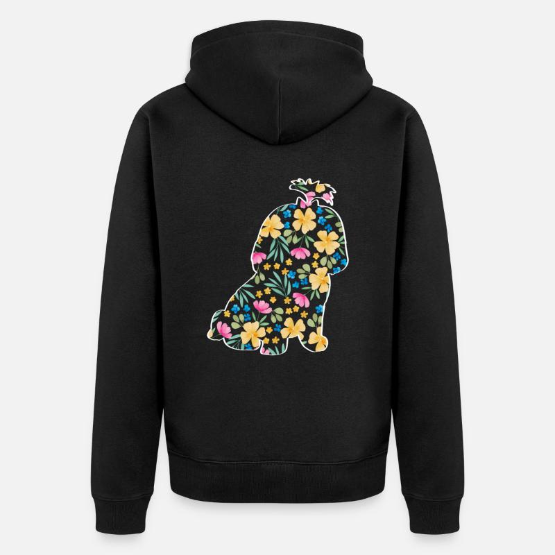 Shih Tzu - Veste à capuche bio Premium Unisexe - noir