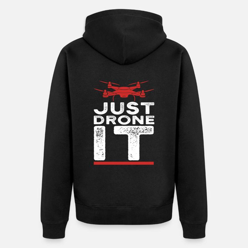 Drone Pilot fly - Veste à capuche bio Premium Unisexe - noir