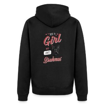 Brahma Chicken I Chicken Poultry Motif pour - Veste à capuche bio Premium Unisexe - noir - Dos - Nico (187cm)