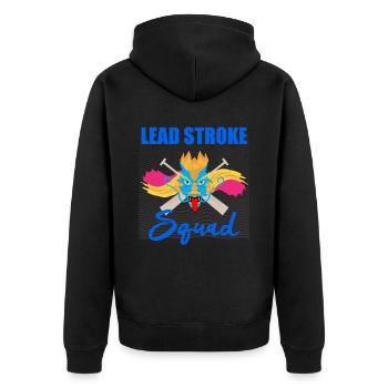 Dragon Boat Trainer for Chinese Boat Racing - Unisex Premium Organic Zip Hoodie - black - Back - Nico (187cm)