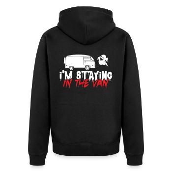 Ghost hunters, ghosts, ghosts, ghost hunting - Unisex Premium Organic Zip Hoodie - black - Back - Nico (187cm)