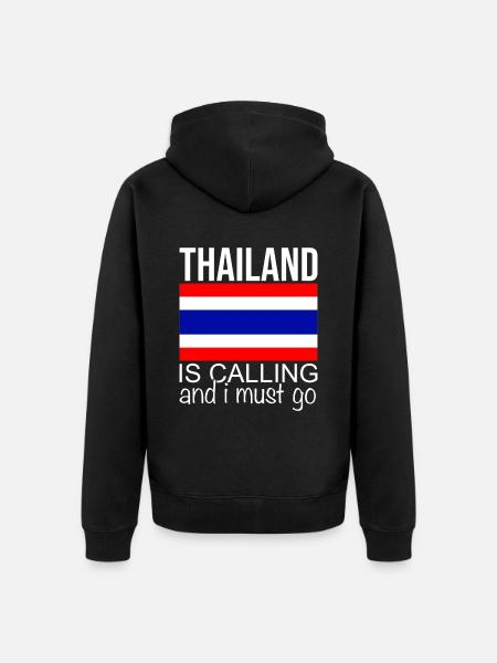 Citation Thaïlande - Veste à capuche bio Premium Unisexe - noir
