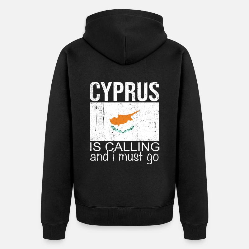 Chypre Dicton - Veste à capuche bio Premium Unisexe - noir