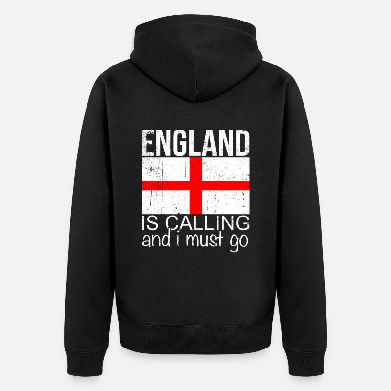 Angleterre Dicton - Veste à capuche bio Premium Unisexe - noir