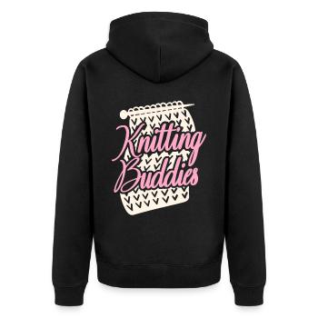 Tricoter Tricoter Amis Bêtes - Veste à capuche bio Premium Unisexe - noir - Dos - Nico (187cm)