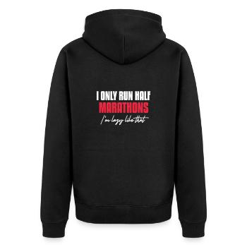 Courir - Veste à capuche bio Premium Unisexe - noir - Dos - Nico (187cm)