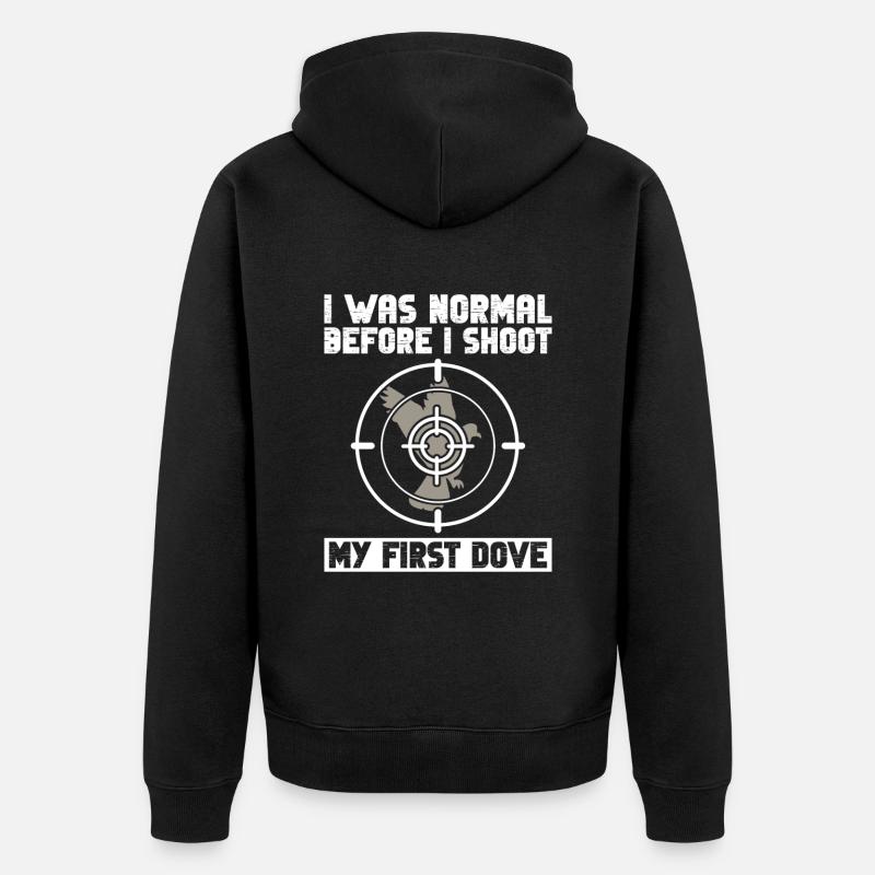 Taubenjagd Tauben Vogeljäger - Veste à capuche bio Premium Unisexe - noir