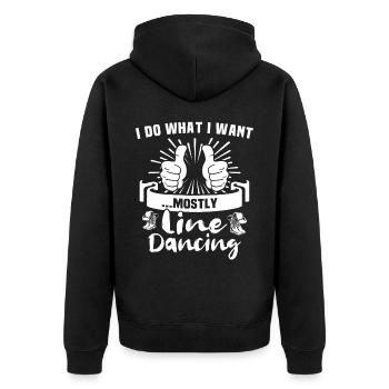 Danse en ligne Danse en ligne - Veste à capuche bio Premium Unisexe - noir - Dos - Nico (187cm)
