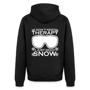 Snowboard Ski Lunettes de ski de montagne - Veste à capuche bio Premium Unisexe - noir - Dos - Nico (187cm)