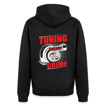 Tuner de voiture, Mécanicien automobile, Voiture de course, Tuning - Veste à capuche bio Premium Unisexe - noir - Dos - Nico (187cm)