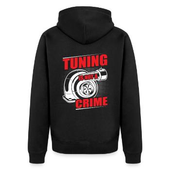 Tuner de voiture, Mécanicien automobile, Voiture de course, Tuning - Veste à capuche bio Premium Unisexe - noir - Dos - Nico (187cm)