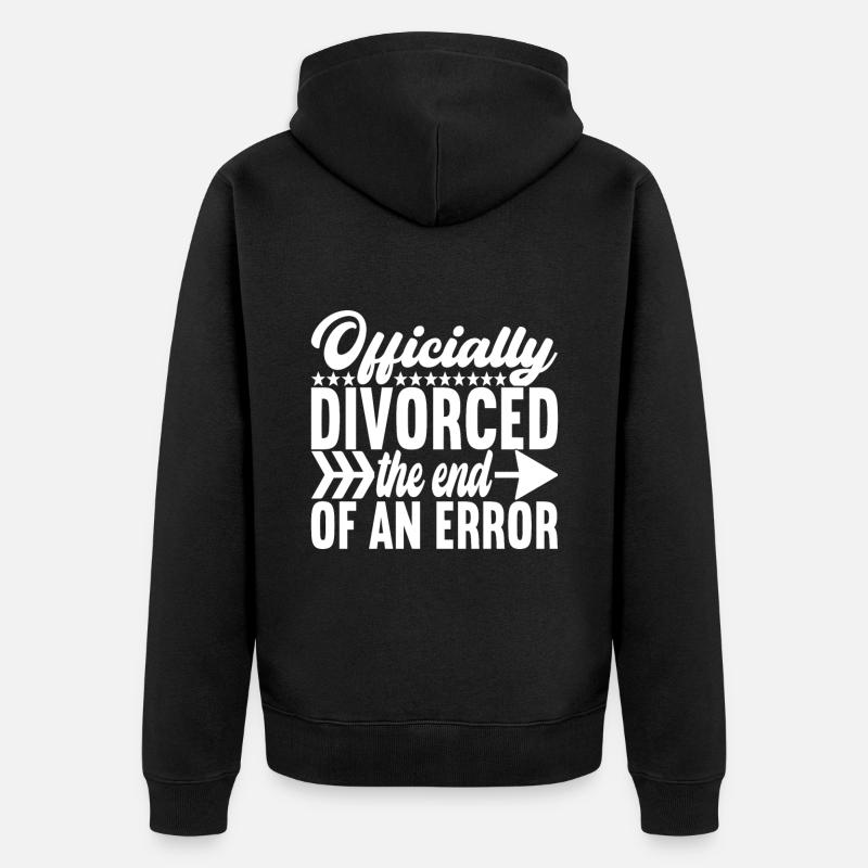 Divorce Divorcé - Veste à capuche bio Premium Unisexe - noir