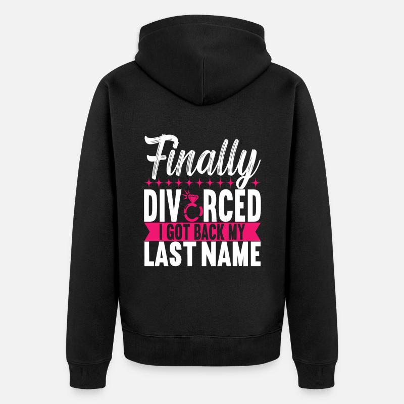 Divorce Divorcé - Veste à capuche bio Premium Unisexe - noir