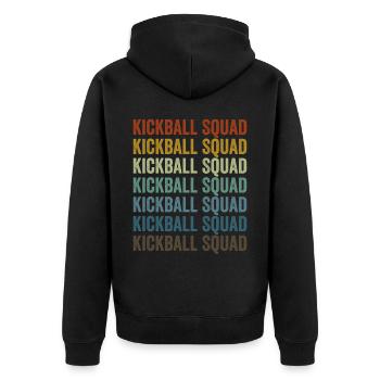 Kickball Squad Kickball Player - Veste à capuche bio Premium Unisexe - noir - Dos - Nico (187cm)