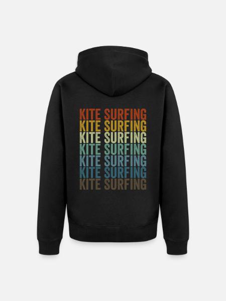 Kitesurfing Kitesurfer Kitesurfing Kiteboarding - Unisex Premium Organic Zip Hoodie - black