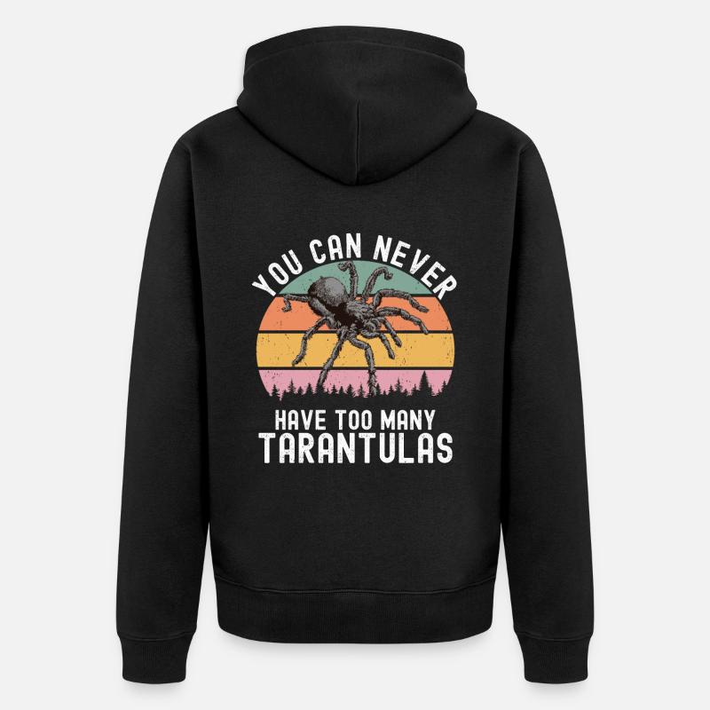 Tarentule - Veste à capuche bio Premium Unisexe - noir