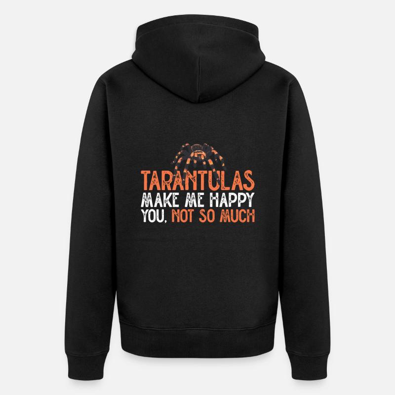 Tarantel - Unisex Premium Bio Zip Hoodie - Schwarz