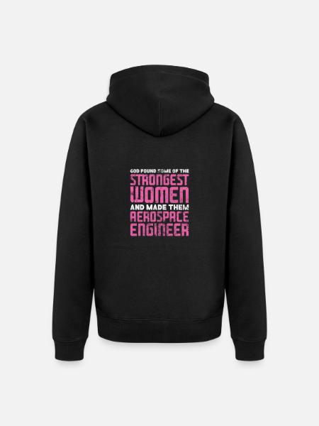 Space Engineer Aeronautical Engineer Gift - Unisex Premium Organic Zip Hoodie - black