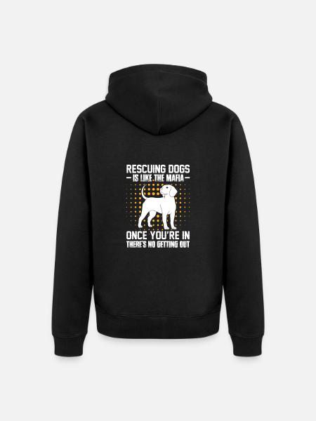 Tierrettung - Unisex Premium Bio Zip Hoodie - Schwarz