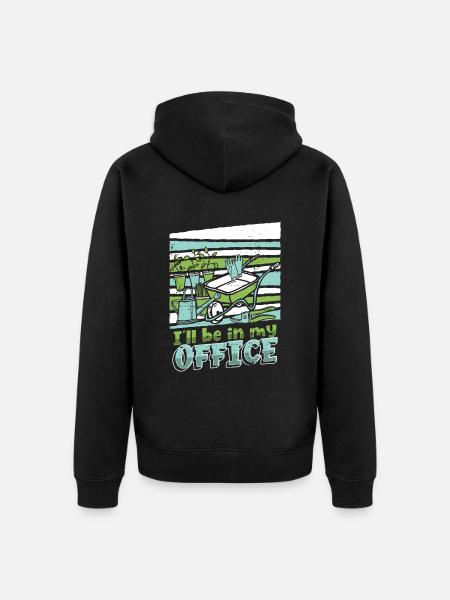 Hobby Gardener Garden - Unisex Premium Organic Zip Hoodie - black