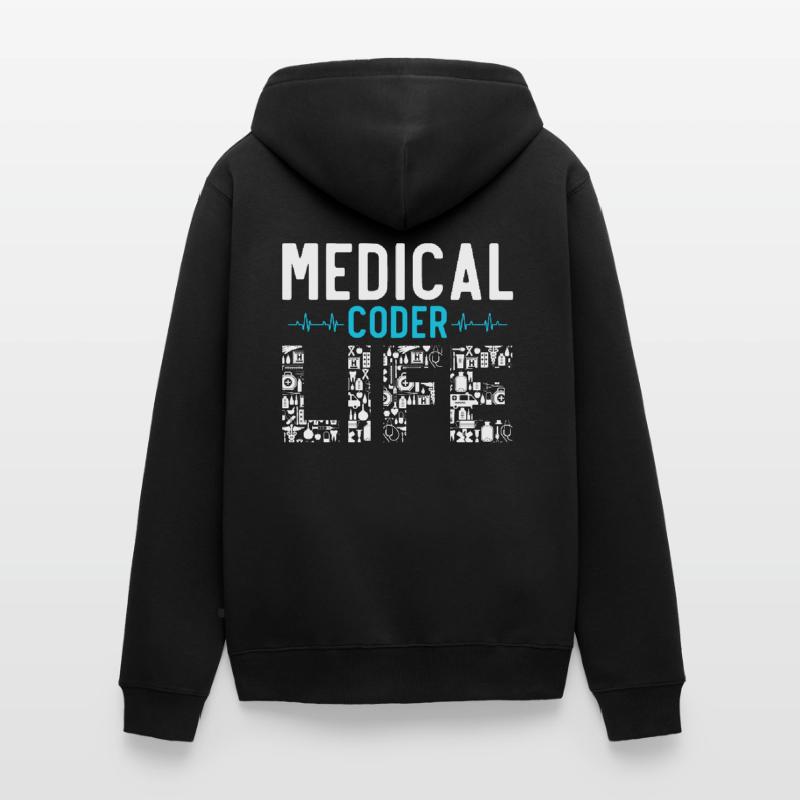 Medical Encoder Medical Programmer Unisex Premium Organic Zip Hoodie