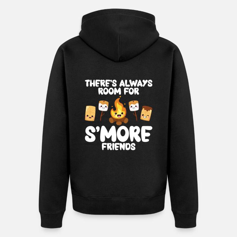 Guimauve S’more - Veste à capuche bio Premium Unisexe - noir