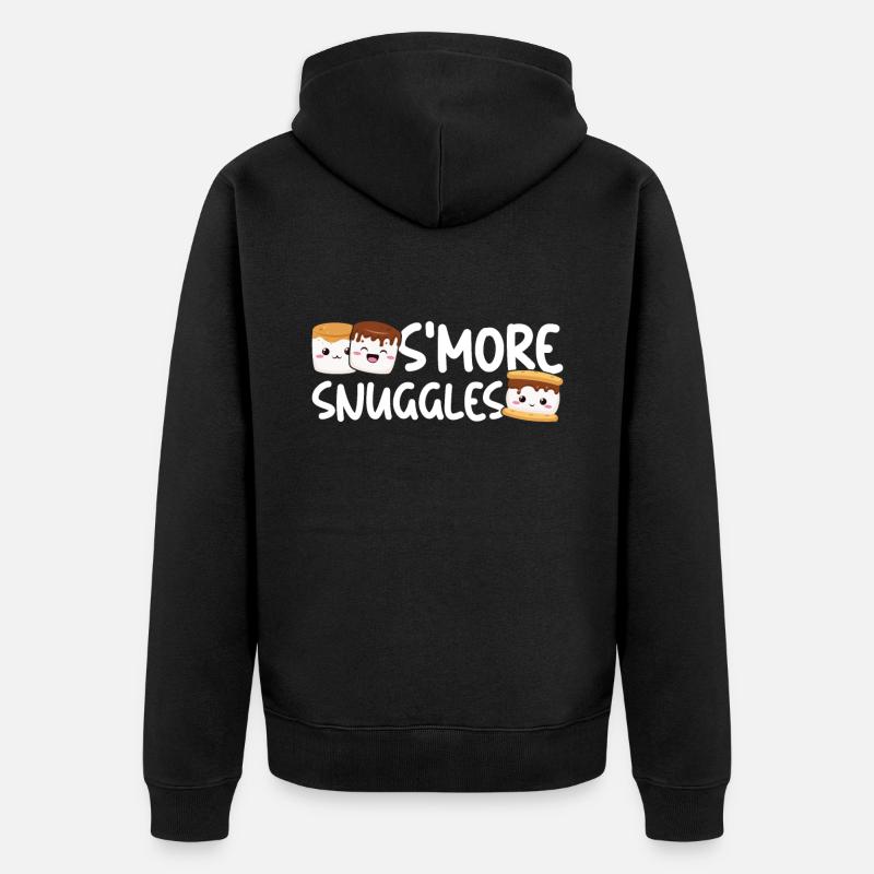 Guimauve S’more - Veste à capuche bio Premium Unisexe - noir
