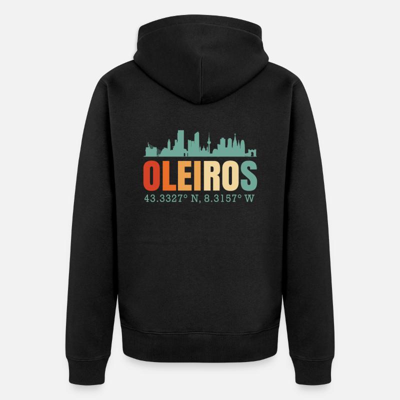 Oleiros - Veste à capuche bio Premium Unisexe - noir