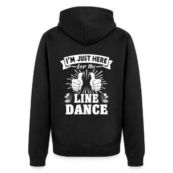 Cadeau de danse en ligne - Veste à capuche bio Premium Unisexe - noir - Dos - Nico (187cm)