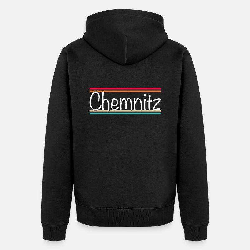 Chemnitz - Veste à capuche bio Premium Unisexe - noir