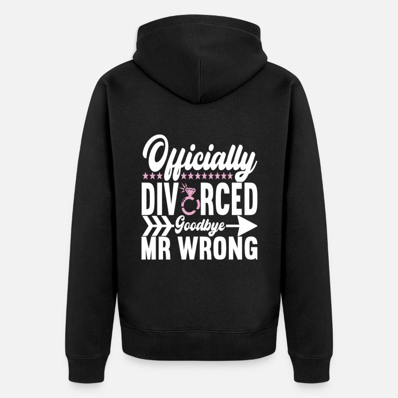 Divorce Divorcé - Veste à capuche bio Premium Unisexe - noir