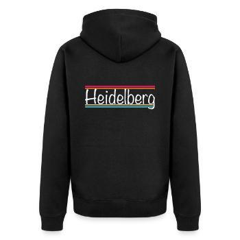 Heidelberg - Veste à capuche bio Premium Unisexe - noir - Dos - Nico (187cm)