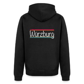 Würzburg - Veste à capuche bio Premium Unisexe - noir - Dos - Nico (187cm)