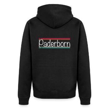 Paderborn - Veste à capuche bio Premium Unisexe - noir - Dos - Nico (187cm)