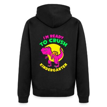 Je suis prêt à détruire le jardin d’enfants mignon - Veste à capuche bio Premium Unisexe - noir - Dos - Nico (187cm)