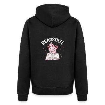 Axolotl - Veste à capuche bio Premium Unisexe - noir - Dos - Nico (187cm)