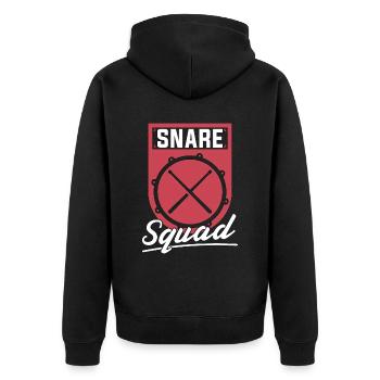 Caisse claire Caisse claire Snare Squad Instrument Drumming Batteur - Veste à capuche bio Premium Unisexe - noir - Dos - Nico (187cm)