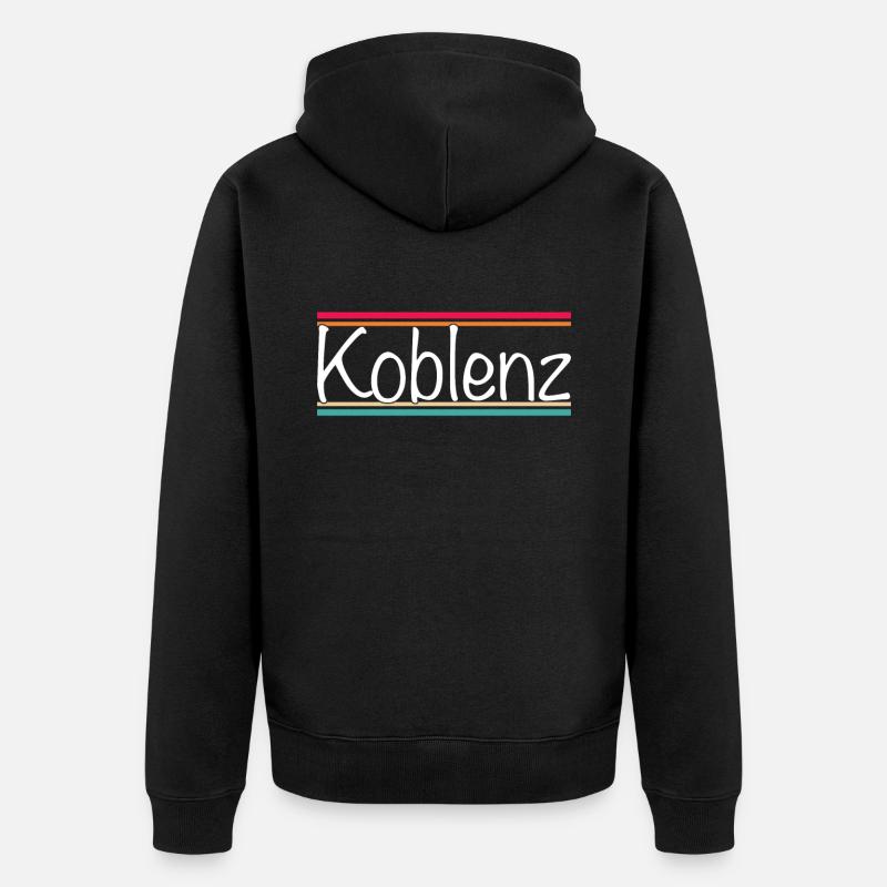 Coblence - Veste à capuche bio Premium Unisexe - noir