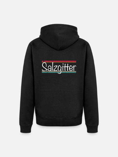 Salzgitter - Unisex Premium Bio Zip Hoodie - Schwarz