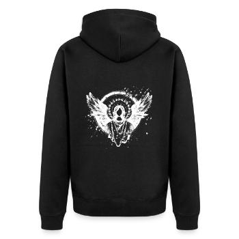Épopée de l’ange au-delà de la mort Résurrection Jésus Dieu - Veste à capuche bio Premium Unisexe - noir - Dos - Nico (187cm)