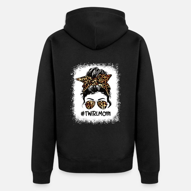 Tambourstab tourbillonnant - Veste à capuche bio Premium Unisexe - noir