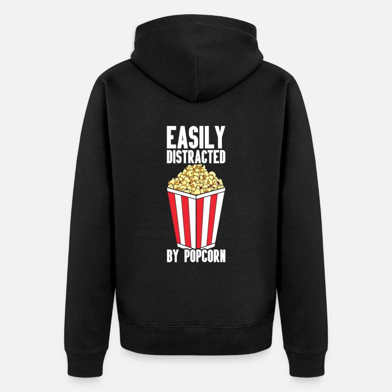 Pop-corn - Veste à capuche bio Premium Unisexe - noir
