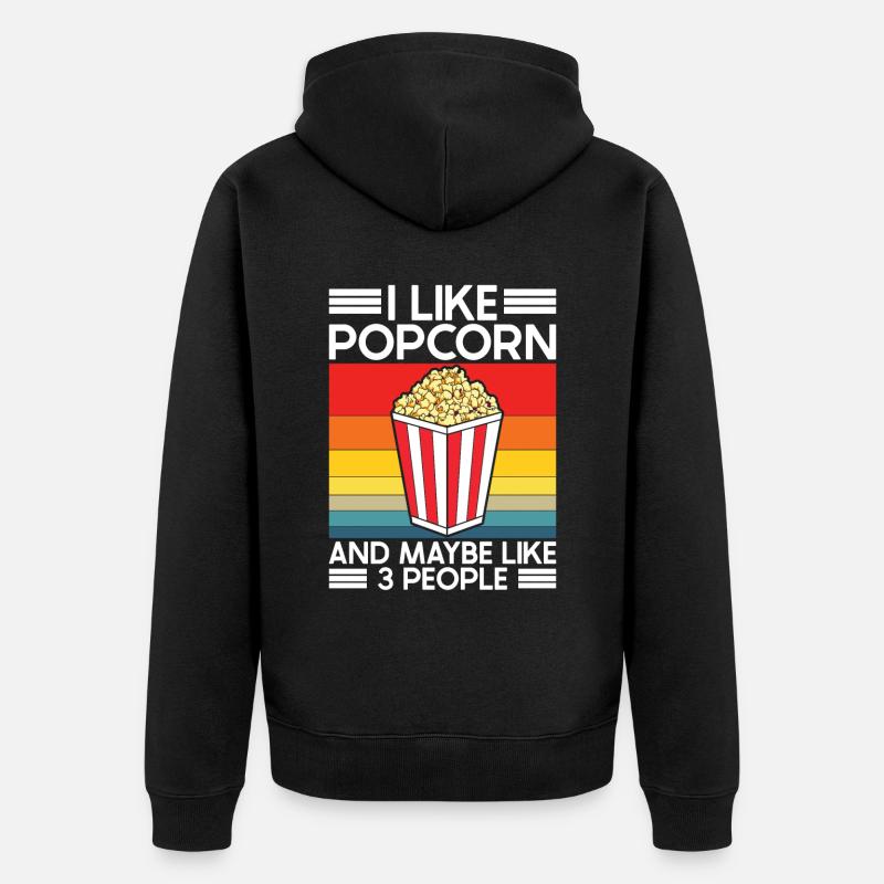 Pop-corn - Veste à capuche bio Premium Unisexe - noir