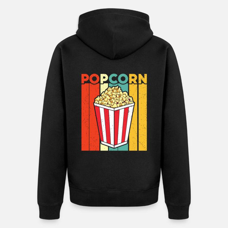 Pop-corn - Veste à capuche bio Premium Unisexe - noir