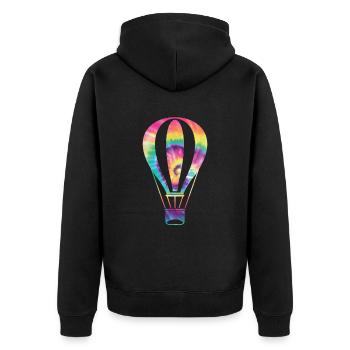 Montgolfière - Veste à capuche bio Premium Unisexe - noir - Dos - Nico (187cm)