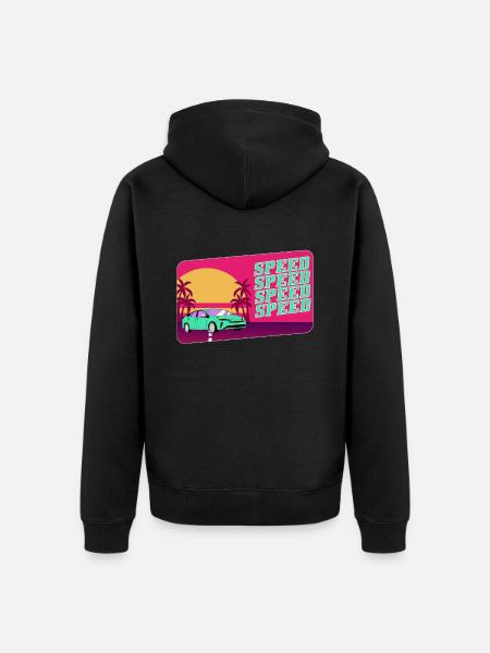 Car sports car lovers - Unisex Premium Organic Zip Hoodie - black