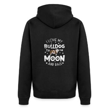 Deutsch Bulldog - Veste à capuche bio Premium Unisexe - noir - Dos - Nico (187cm)