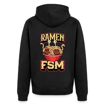 Spaghetti Volant Monster Pastafari Pastafari - Veste à capuche bio Premium Unisexe - noir - Dos - Nico (187cm)